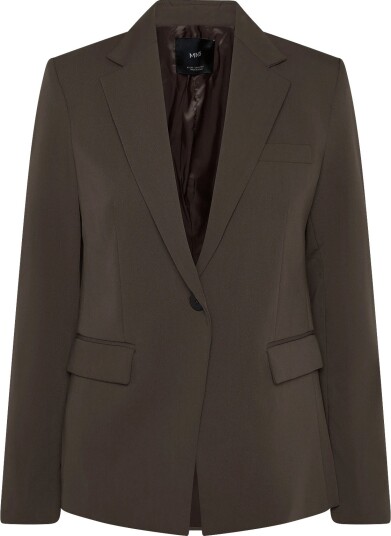 Mango Fitted Suit Blazer MEDIUM GREEN 36