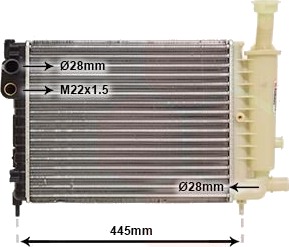 VAN WEZEL 09002046 Radiator motorkjøling