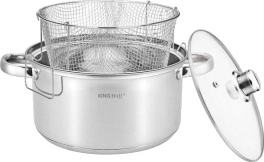 Kinghoff Gryte Med Kurv For Steking Kinghoff Kh 1630 5,5L Kinghoff Gryte Med Kurv For Steking Kinghoff Kh 1630 5,5L