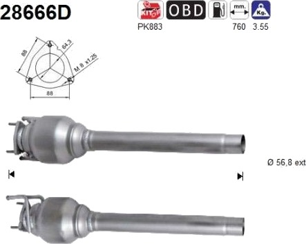 Katalysator AS 28666D