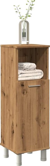 Baderomsskap artisan eik 30x30x95 cm konstruert tre 8721158436634