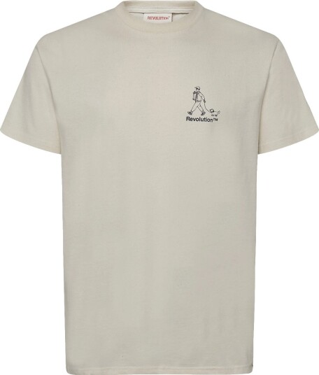 Revolution Printed T Shirt   OFFWHITE   M