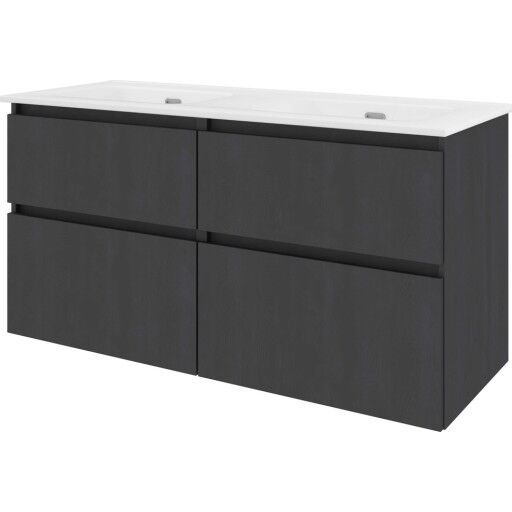 Sanibell Proline møbelpakke 121x46 cm sort eik