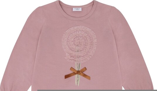 Hust and Claire Genser   HCAlma Swirl   Heather   Hust and Claire   6 år (116)   Genser Brun Rosa