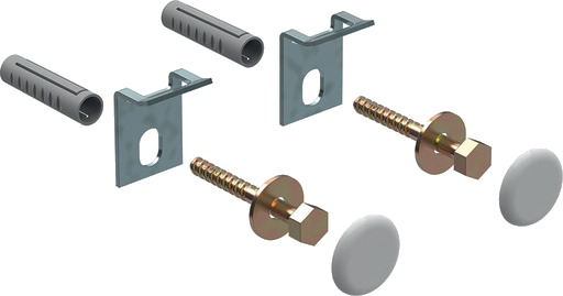 Geberit Kerafix feste for urinal (2 stk.) hvit