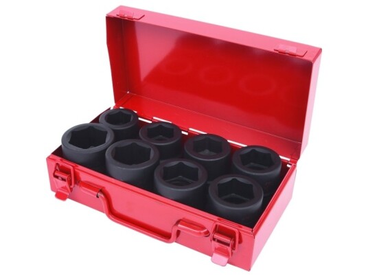Ks Tools 515.0610, Støpselsett, 1", 8 Hoder, Krom-Molybden-Stål, Iso 1174, Din 3129, Iso 2725-2, Din 3121, 3 Kg Ks Tools 515.0610, Støpselsett, 1", 8 Hoder, Krom-Molybden-Stål, Iso 1174, Din 3129, Iso 2725-2, Din 3121, 3 Kg