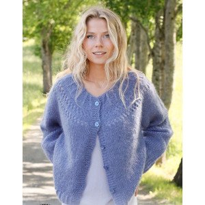 Round Lake Cardigan by DROPS Design Cardigan Strikkeoppskrift str. S Small Round Lake Cardigan by DROPS Design Cardigan Strikkeoppskrift str. S Small