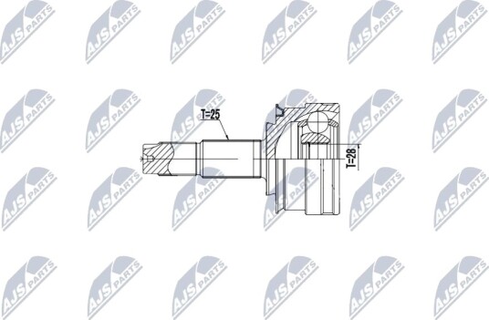 Nty Drivknute drivaksel NTY NPZ DW 035