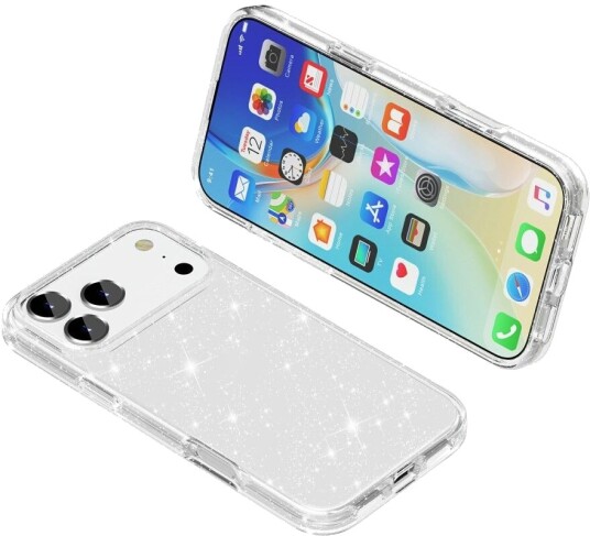 Trolsk Mobildeksel Glitter (iPhone 17 Pro) Transparent
