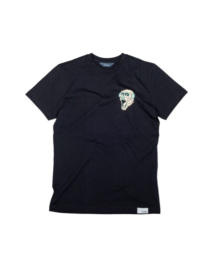 Rungne Monkey Index Tee Regular Fit Black XL