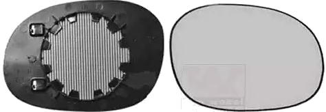 Speilglass, ytterspeil VAN WEZEL 0925862