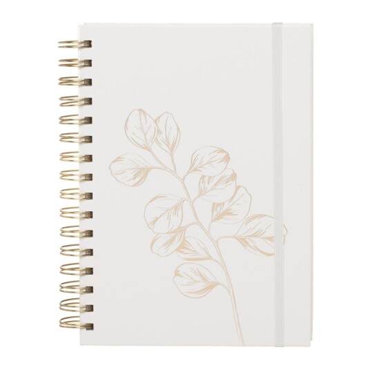 Notatbok A5 hard m/strikk Foliage