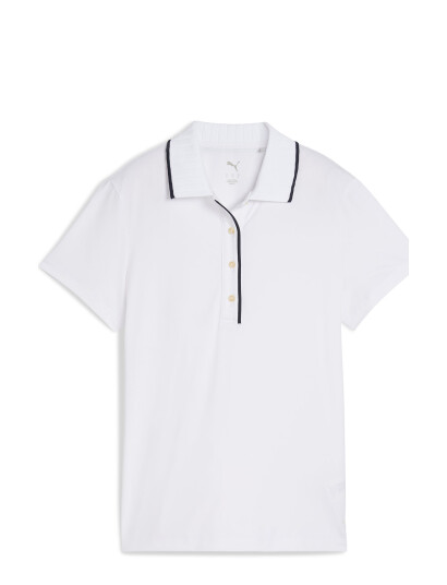 PUMA Golf W Cloudspun Bridges Ss Polo - White - S