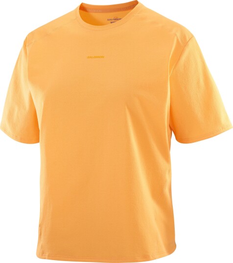 Salomon Women's Trackline Short Sleeve Tee Warm Apricot L
