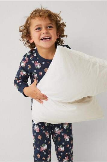 Ellos Collection   Pyjamas med julemotiv   Blå