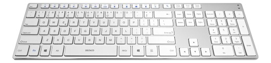 Wireless Slim Keyboard Usb Receiver Lt Layout Silver/White Wireless Slim Keyboard Usb Receiver Lt Layout Silver/White