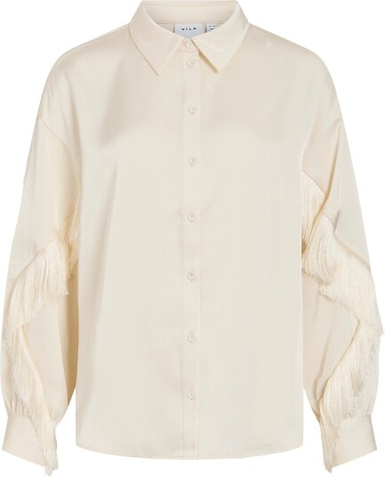 Vila Viralfine L/S Shirt Cream 40