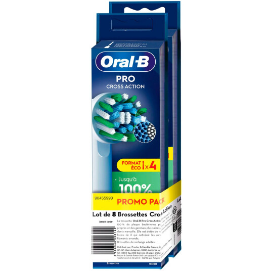 Oral B PRO CrossAction børstehoder 8 pcs.