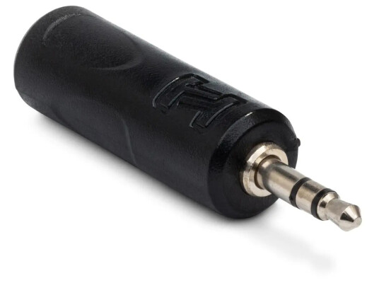 Hosa GMP112 Lydadapter 6.35mm til 3.5mm Sort Hosa GMP112 Lydadapter 6.35mm til 3.5mm Sort