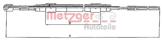 Bremsewire METZGER 10.423