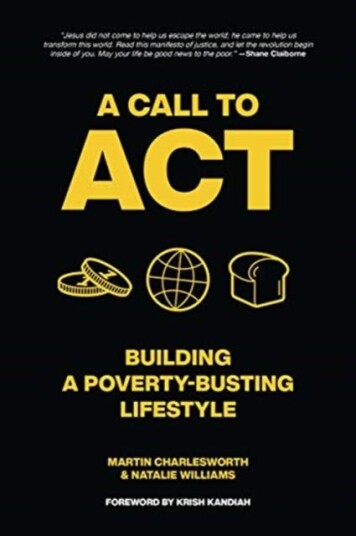 A Call to Act  Building A Poverty Busting Lifestyle