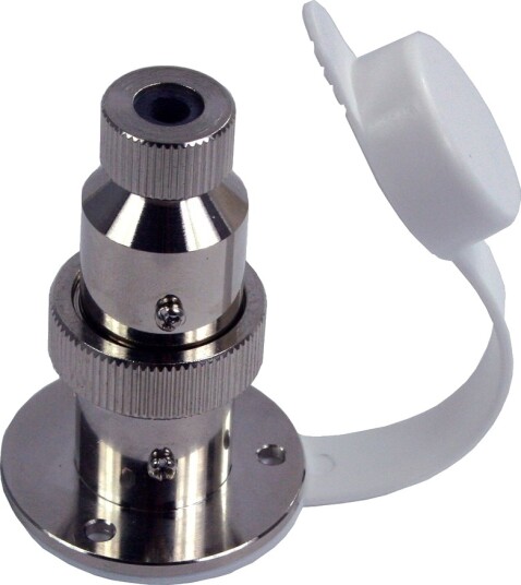 Dekkskontakt m/lokk 4 poler 43 mm