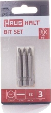 Husholdnings Skrutrekkerbit Pz1x50 Mm 3-Pk