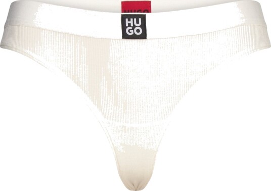 HUGO Thong Rib Cream M