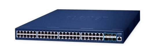 Planet Gs-6311-48T6x Layer 3 48-Port 10/100/1000T + 6-Port 10G Sfp+ Managed Ethernet Switch (Hardware-Based Layer 3 Ripv1/V2, Ospfv2 Dynamic Routing, Supports Erps Ring) (Gs-6311-48T6x), Håndtert, L3, Gigabit Ethernet (10/100/1000)