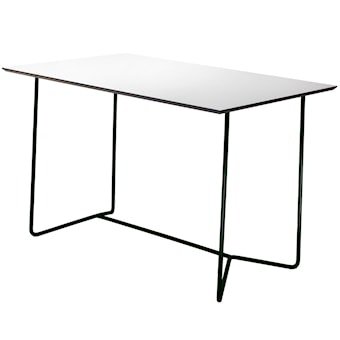 Grythyttan Stålmöbler Grythyttan Stålmöbler High Tech Bord 70x100 cm Hvitt Laminat / Sort