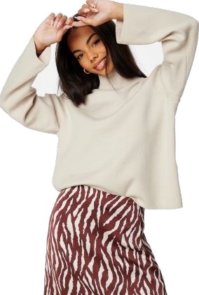 Object Collectors Item Reynard Square Sleeve Pullover Silver Gray XS