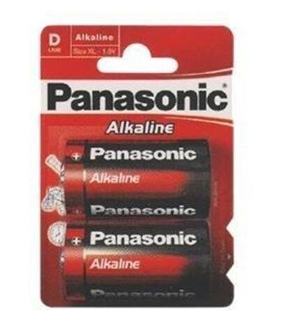 Panasonic Alkaline Power D Batteri 1.5V Alkalisk 4-pakke