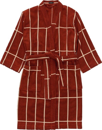 Marimekko Tiiliskivi Bath Robe Brun Marimekko Tiiliskivi Bath Robe Brun
