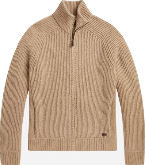 Ralph Lauren Sweater full zip M beige herre