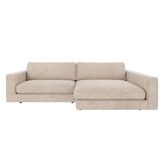Rowico Home Duncan Sofa 3-pers. m. chaiselong, Høyre, Lys grått stoff Unoliving 1729607-02-08 1729660-01-0