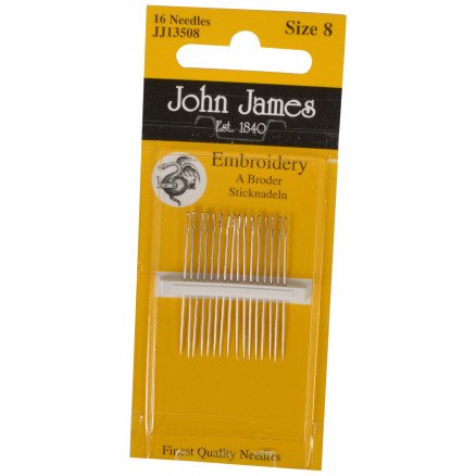 John James broderinåler størrelse 8 16 stk. John James broderinåler størrelse 8 16 stk.