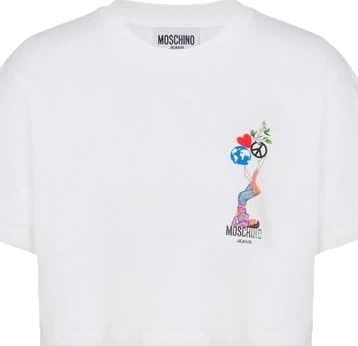 Moschino Dame Topper Hvit XS,