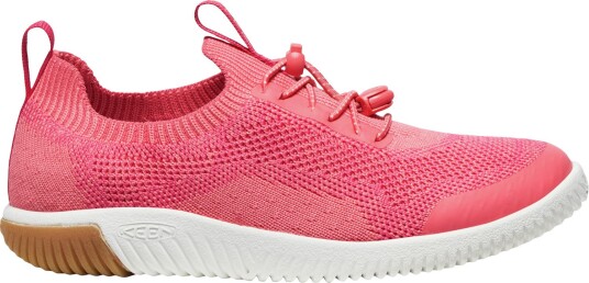Keen Keen Kid"s KNX Knit Lace Sneaker Dubarry/Star White 34 Keen Keen Kid"s KNX Knit Lace Sneaker Dubarry/Star White 34