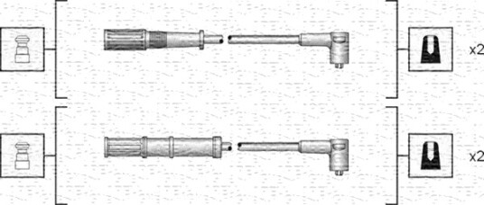 Tennplugg kabelsett MAGNETI MARELLI 941318111161