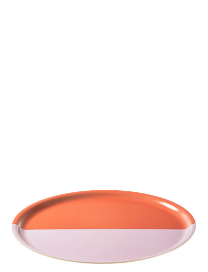 Arabia Vuokko Tray 35Cm 2-Väri Pink-Red - Pink - 35 CM