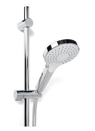 Blue Label Komplet Brusesæt Med Rub Clean Håndbruser Med 3 Strålefunktioner Blue Label Komplet Brusesæt Med Rub Clean Håndbruser Med 3 Strålefunktioner