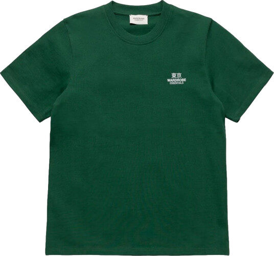 Wardrobe Essentials T Shirt Logo Grønn M