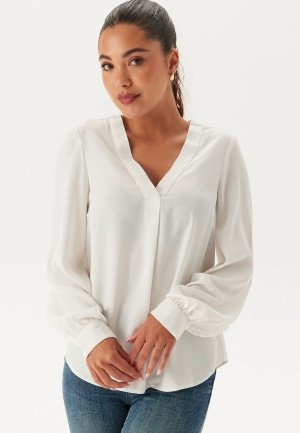 BUBBLEROOM V-neck Front Pleat Blouse S