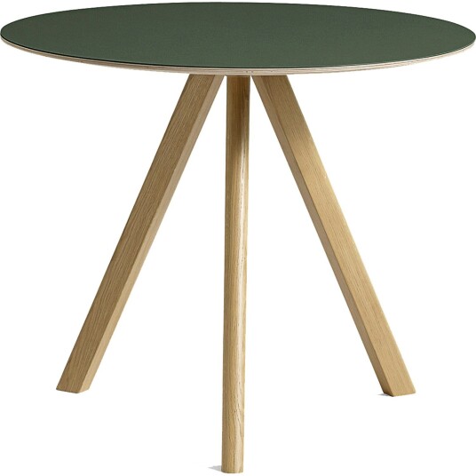 Hay CPH 20 2.0 Bord Ø90 cm Vannbasert lakkert Eik / Grønn