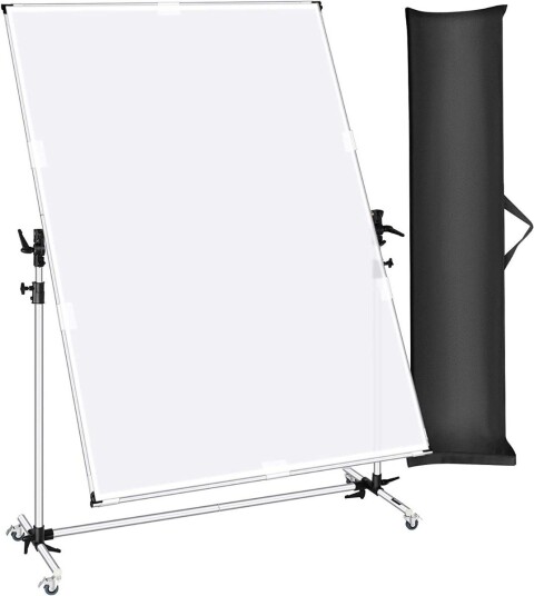 Diffusorskjerm/Scrim - Tiltbar med hjul - 150x200 cm