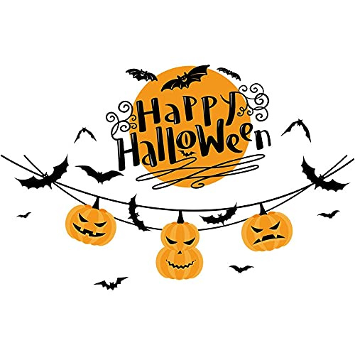 Veggdekorasjon med Halloween motiv Happy Halloween 60x45cm