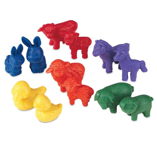 Learning Resources Tell & Sorter Bondegårdsdyr 72 deler