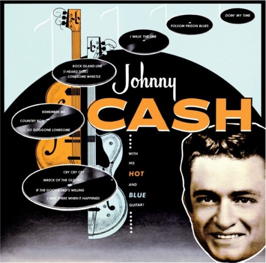 Johnny Cash With His Hot And Blue Guitar Uk Vinyl