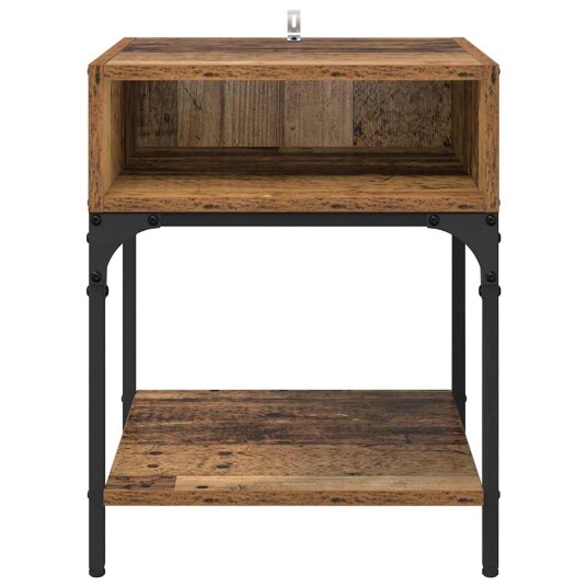 Nattbord Gammelt tre 40 x 40 x 50 cm Konstruert tre