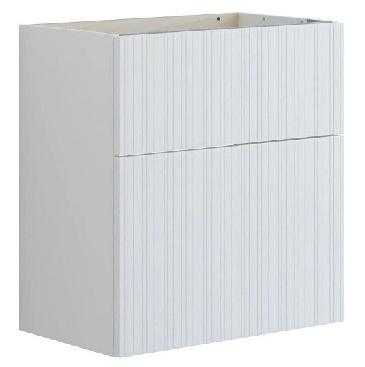 Dansani Inzo Riflet Servantskap Slim 2 Skuff B60 80xh64xd35cm Hvit Matt / 60cm